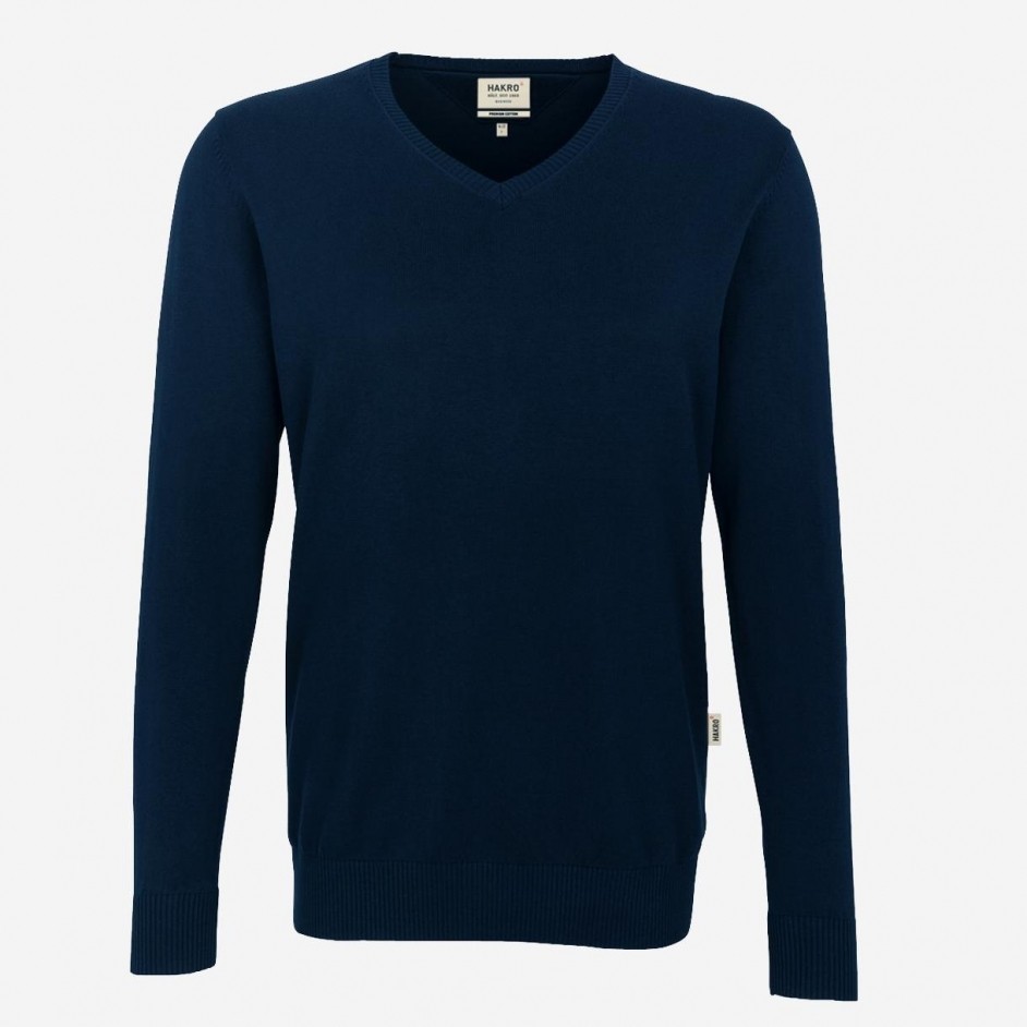 Hakro 143 Premium Cotton V-Neck Pullover