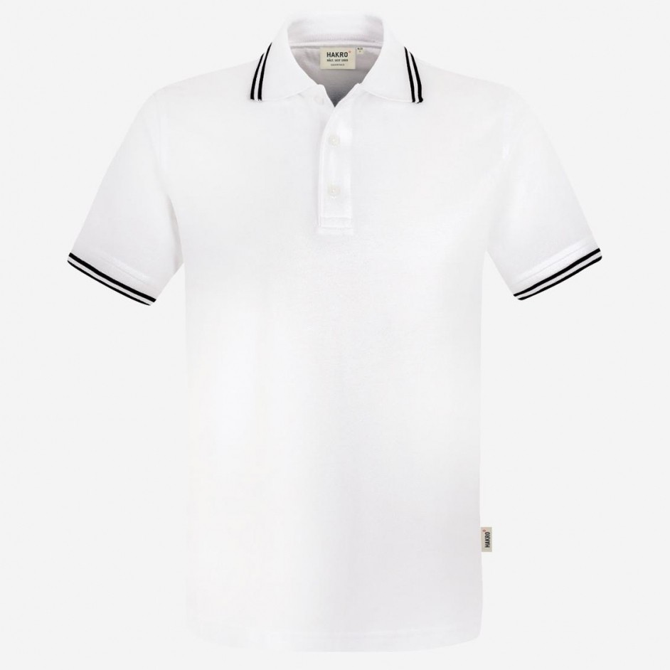 Hakro heren poloshirt twin stripe 805