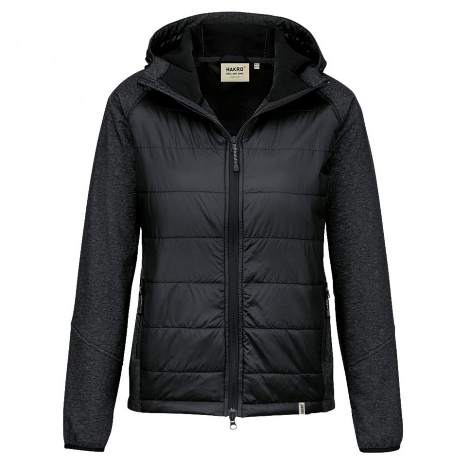 265 Hakro Dames Maryland Hybrid Jacket zwart